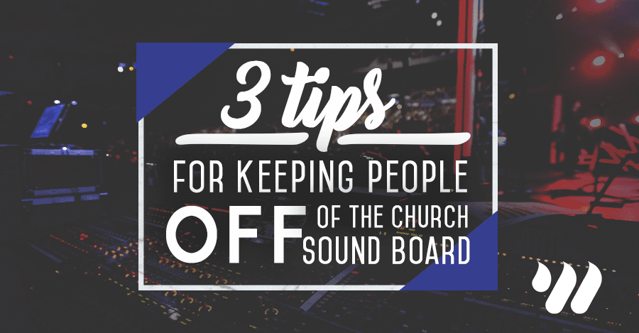 church sound board