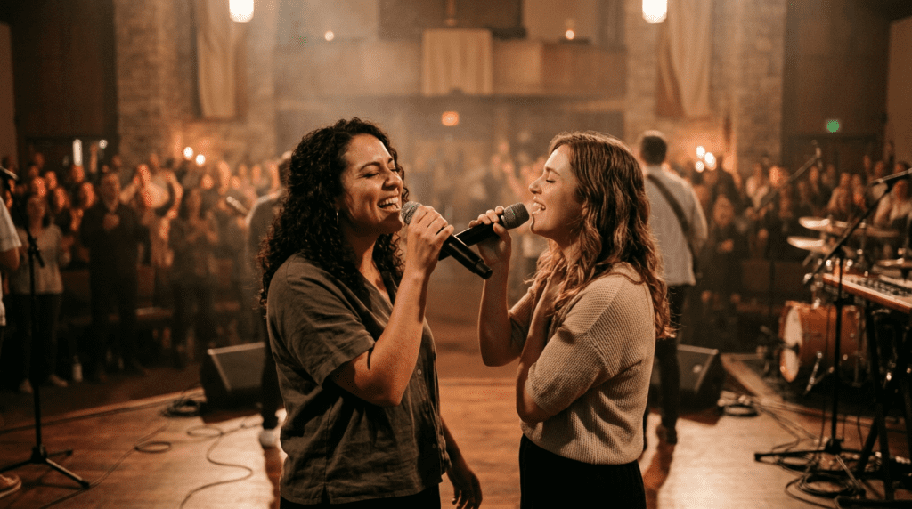 how to sing harmony in worship